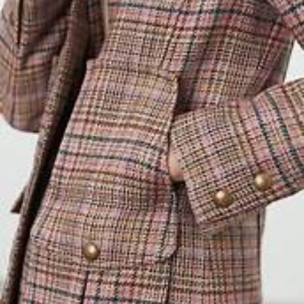 Joules Fieldcoat pink tweed jacket - Picture 4 of 9